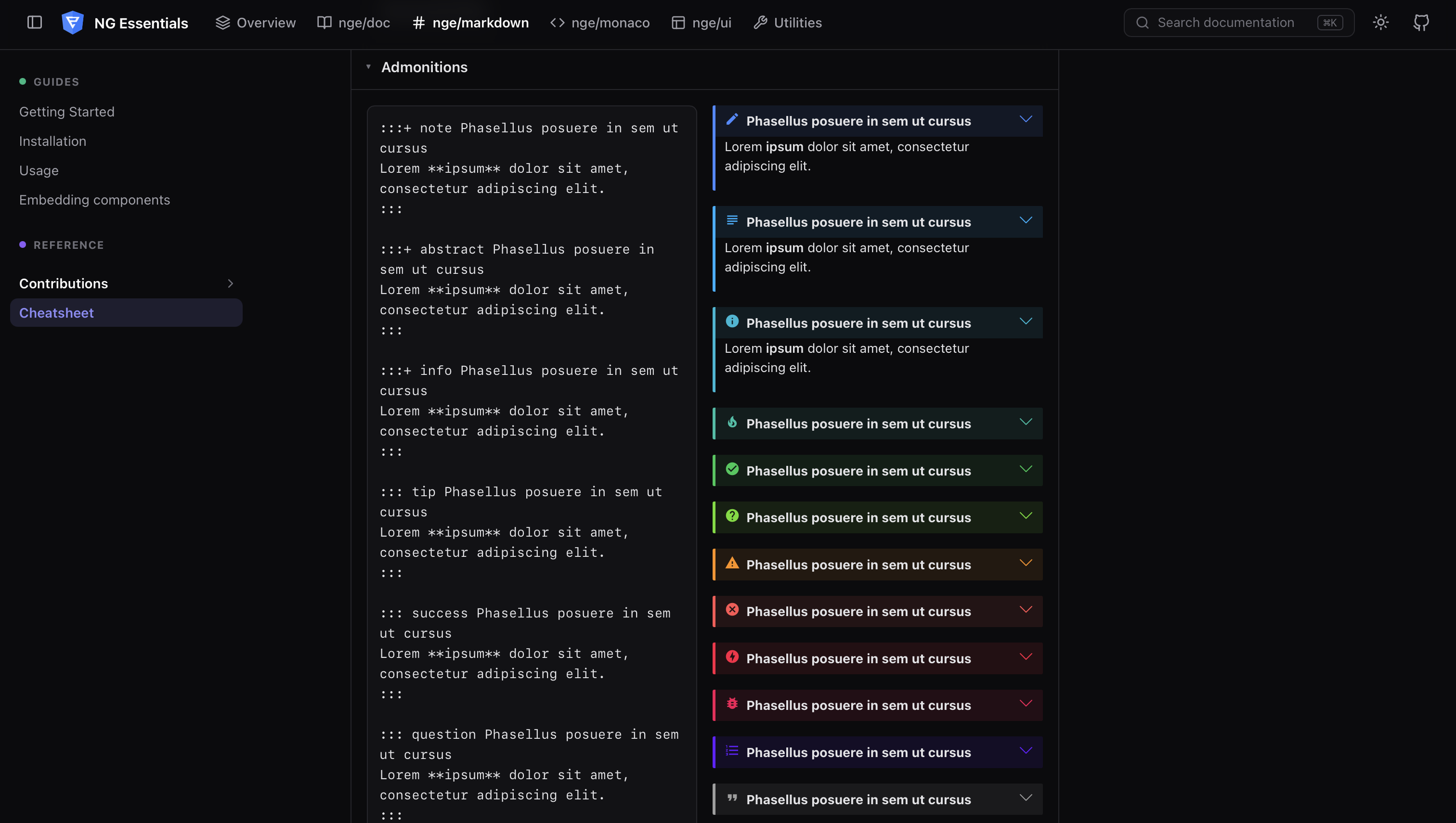 Le rendu Markdown enrichi de NGE